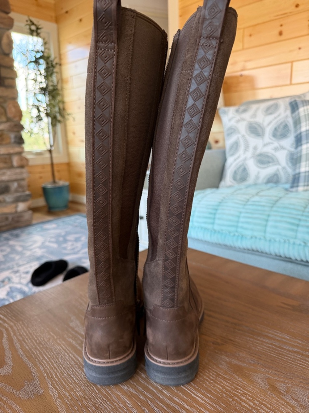 Teva Tall Chocolate Brown Leather Riding Boots - Picture 9 of 10